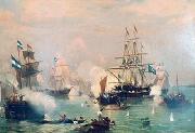 Eduardo de Martino Battle of Riachuelo painting